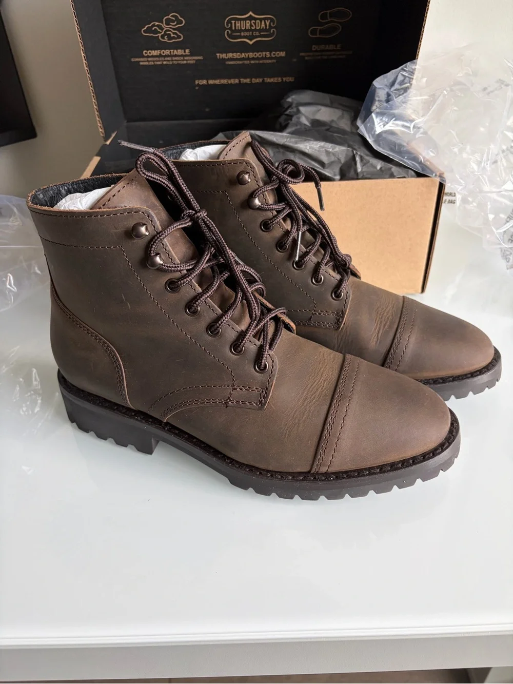 Thursday Boot Company - Captain Stormking in Tobacco - Men’s US Size 8